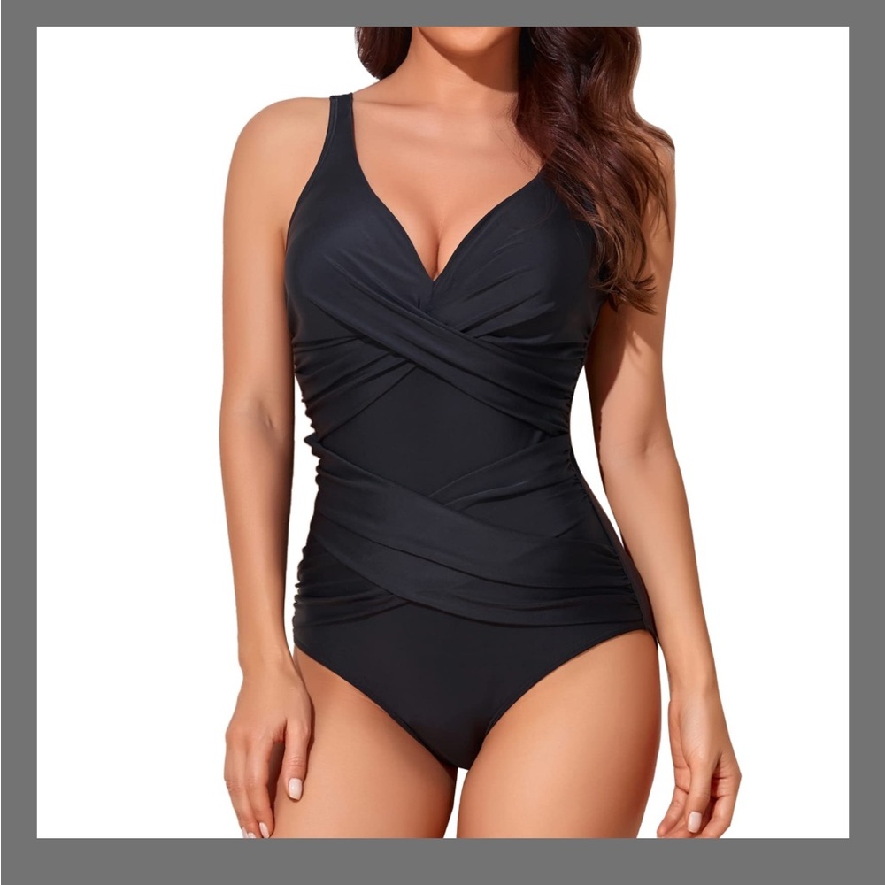 Smismivo Tummy Control Swimsuits For Women Slimming One Piece Bathing Suit